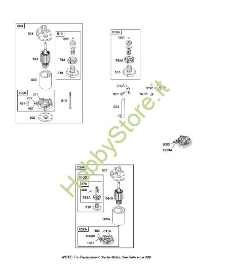 F - Dispositivi di avviamento elettrici B&S - 28 €¦ 286707-1143-E2 brand Stihl